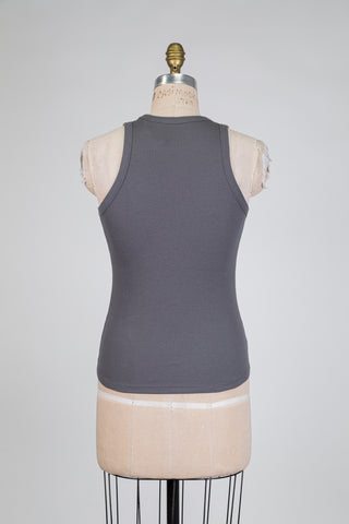 Camisole côtelée gris ardoise (4-12-14)