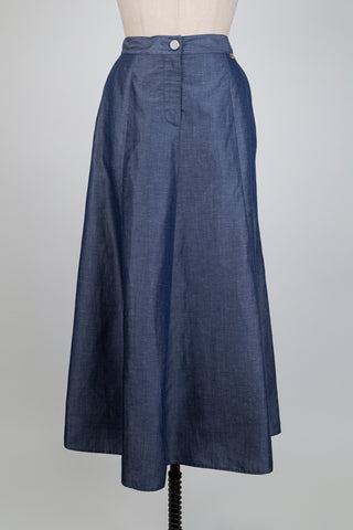 Denim-look A-line skirt (8+10)