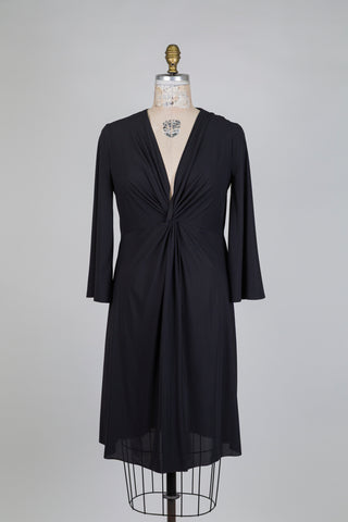 Robe noire à détail twisté (8 à 14)