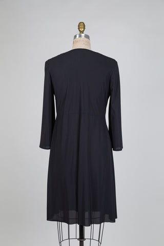 Robe noire à détail twisté (8 à 14)