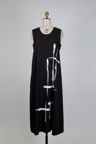 Robe noire traits de pinceau (8-10-12-16)