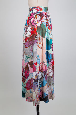 Jupe florale aquarelle (L)