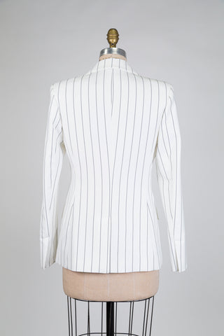 White blazer with black stripes (6+8)