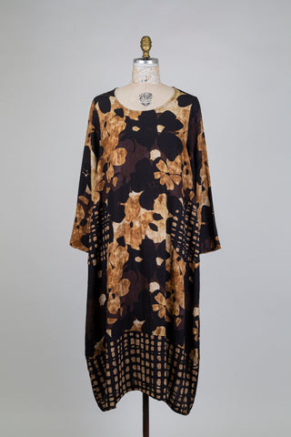 Robe ballon à floraison ombrée (10+)