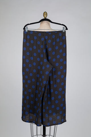 Charcoal polka dot trousers (10+)
