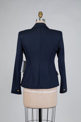 Blazer marine à double boutonnage doré (6)