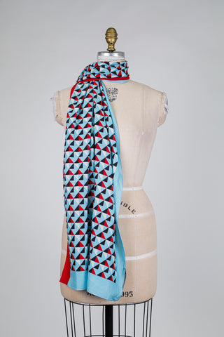 Colorful quad scarf (OS)