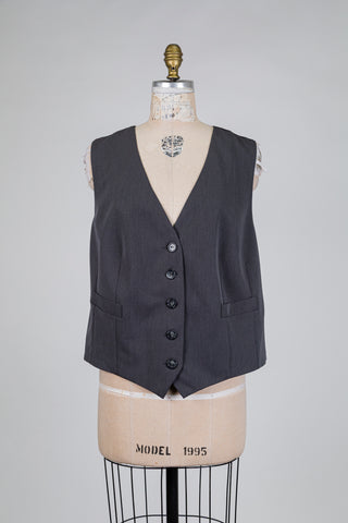 Gilet tailleur gris anthracite (14/16)