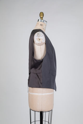 Gilet tailleur gris anthracite (14/16)