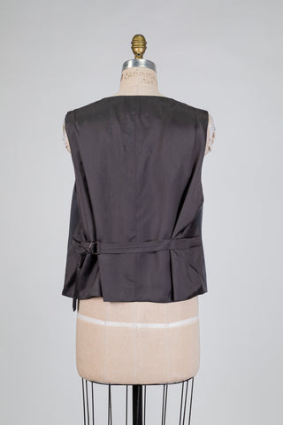 Gilet tailleur gris anthracite (14/16)