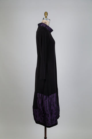 Robe ballon noire traits de peintre (S)