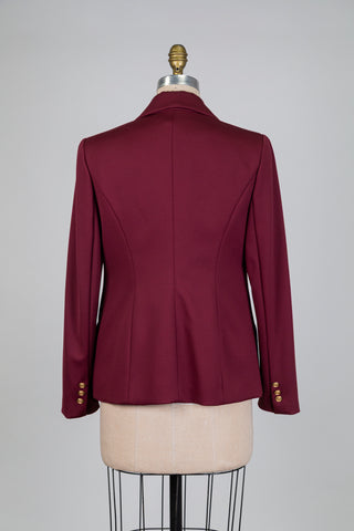 Blazer bourgogne aux boutons dorés (6)