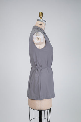 Haut cache-coeur gris brume ( S-M-L)
