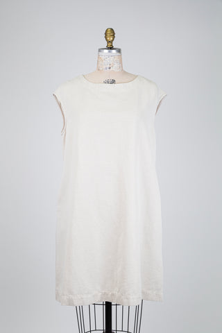 Robe tunique oversized beige chiné (XS+S+)