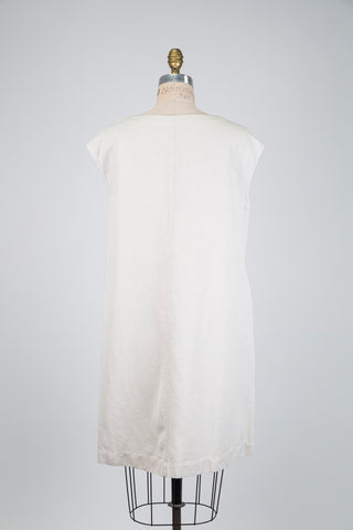 Robe tunique oversized beige chiné (XS+S+)