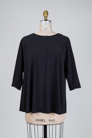 Chandail trapèze sport chic noir (8)