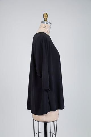 Chandail trapèze sport chic noir (8)