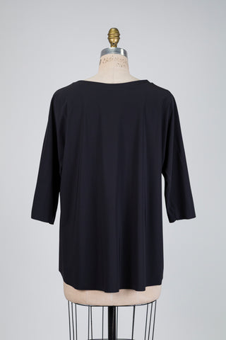 Chandail trapèze sport chic noir (8)
