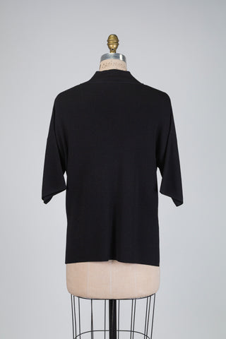 Black oversized turtleneck sweater (4+)