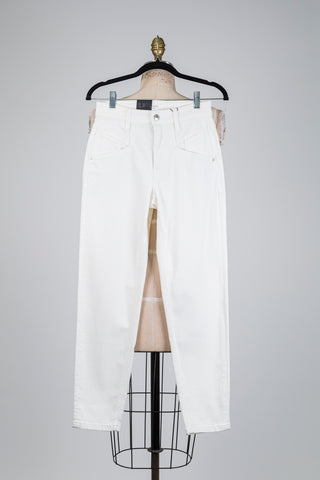 White slim-fit denim trousers (2)