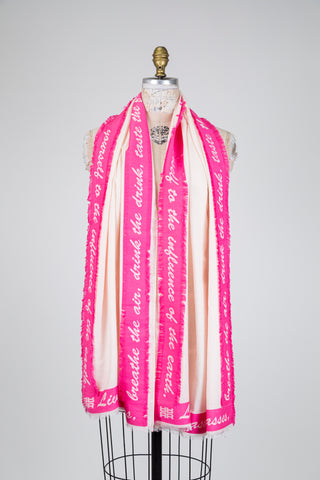 Inspirational quote scarf (OS)