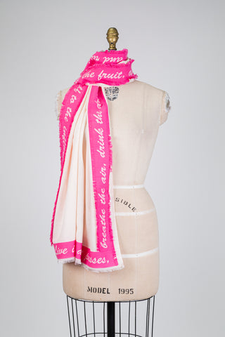Inspirational quote scarf (OS)