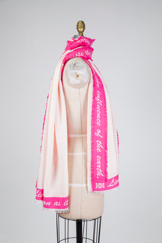 Inspirational quote scarf (OS)