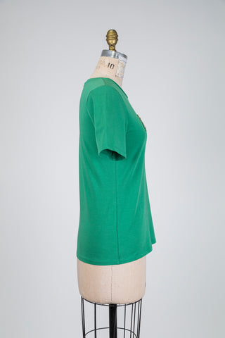 Green "Brightside" Rhinestone T-Shirt (6)