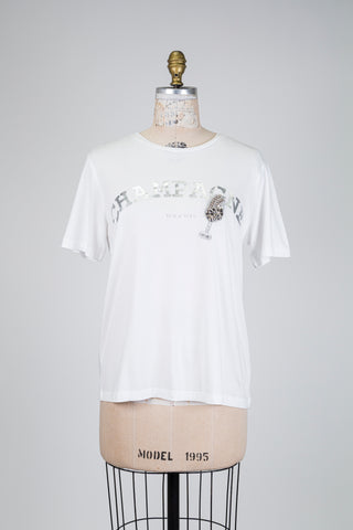 T-shirt blanc "CHAMPAGNE it’s a vibe" (6)