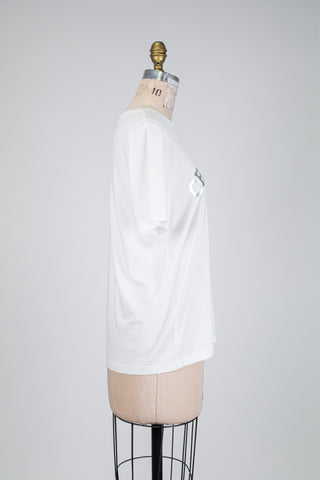 T-shirt blanc "CHAMPAGNE it’s a vibe" (6)