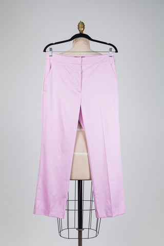 Pantalon tailleur lilas coupe droite (S+L)
