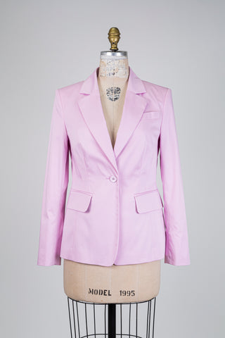 Blazer lilas en coton extensible (S)