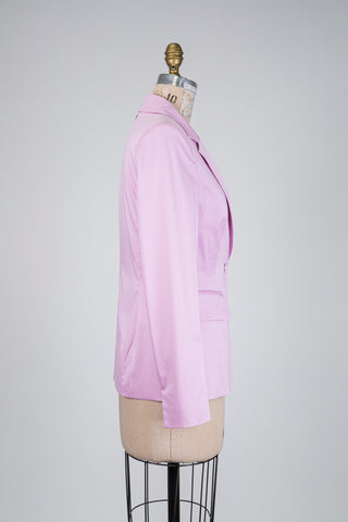 Blazer lilas en coton extensible (S)