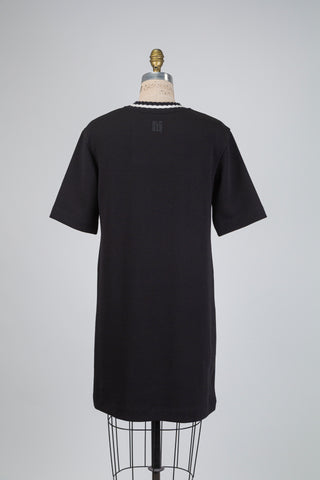 Black t-shirt dress (S)