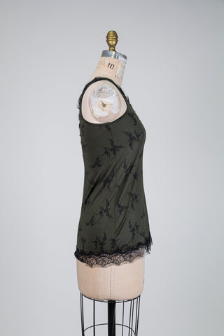 Green camisole with black details (4)