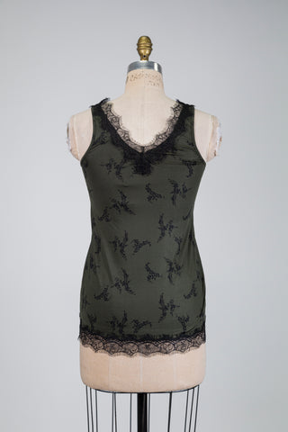 Green camisole with black details (4)