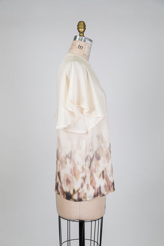 Cream blouse with diffused leopard print (6)