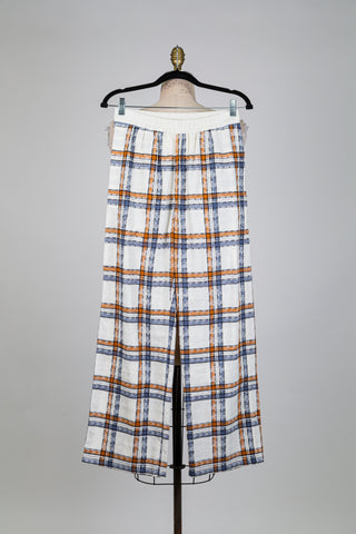 Pantalon tartan en coton bio (S)