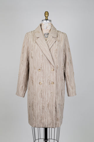 Veste beige en jacquard ton sur ton (6)