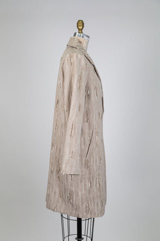 Veste beige en jacquard ton sur ton (6)