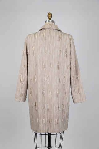 Veste beige en jacquard ton sur ton (6)