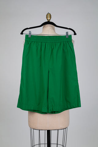 Bermuda en coton bio vert (S)
