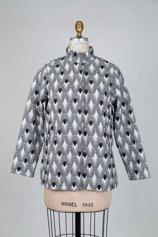 Veste Geisha noir et blanc (S)