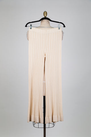 Cream checkered trousers (S)