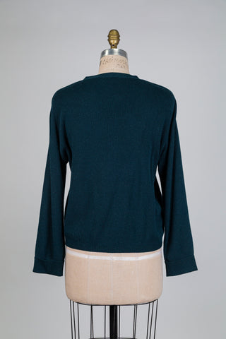 Cardigan vert bouteille (S)