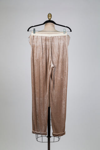 Light beige velvet trousers (6)