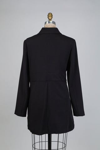 Veste noire à ceinture "snap" (M+L)