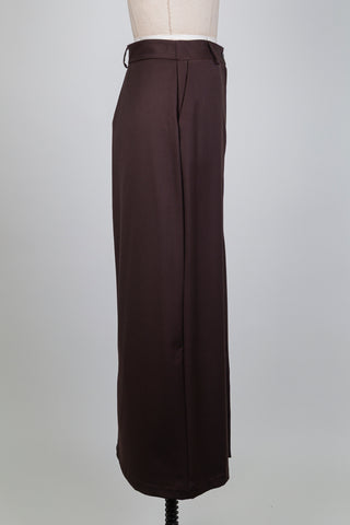 Jupe maxi brun épice envoûtante (S)