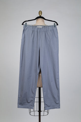 Blue-grey cotton canvas trousers (M)