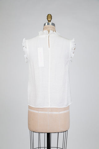 Ivory blouse with delicate ruffles (6)